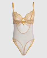 Isla & Evie Sleep Unlined Bodysuit Gold / M